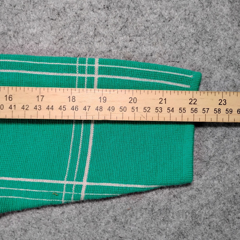 Vintage 100% Pure Wool Women's Green Plaid Button Up Cardigan Jacket Size 12 - Picture 5 of 8